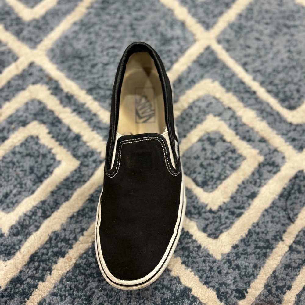 Black slip on vans
